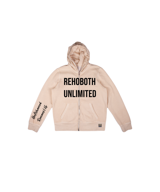 UnAshamed Romans 1:16 | Zip-up Hoodie (Beige)